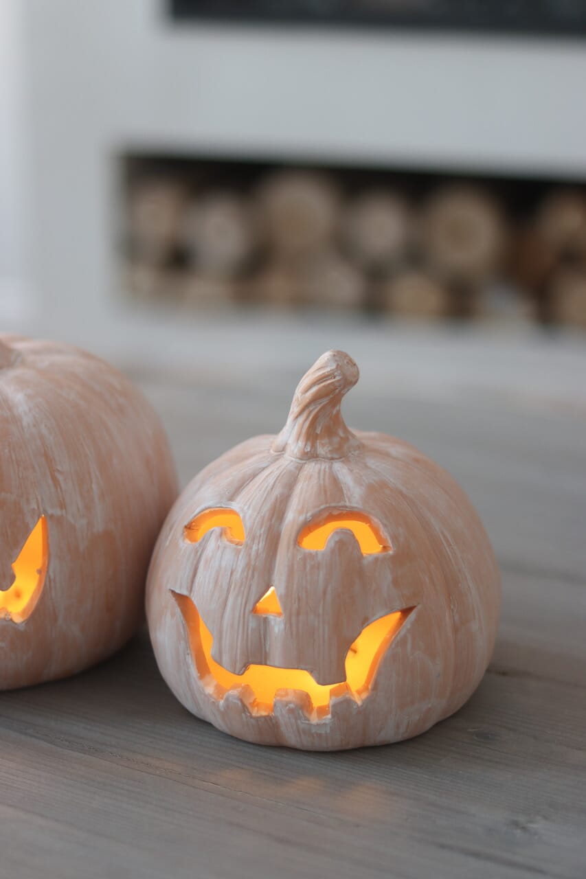 Set of Large Jack O Lanterns - DEFECT