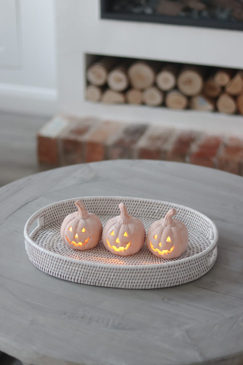 3 Mini Jack O Lanterns
