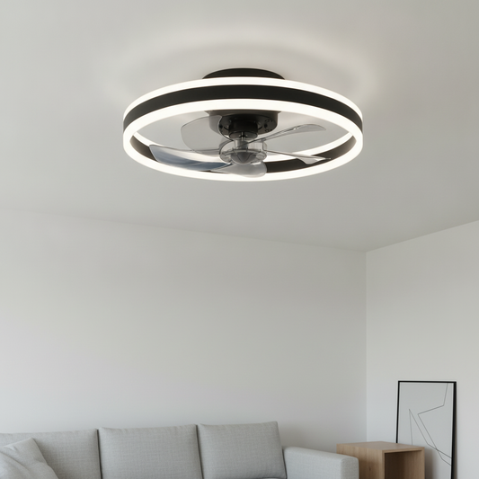50cm Smart LED Ceiling Light Fan Remote & App | 6 Speeds