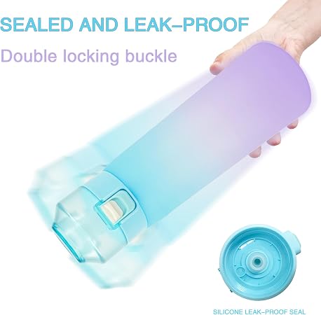Air Water Bottle,650ML Scent Water Cup with 7 Flavour Pods,Leak Proof Sports Water Cup with Straw Suitable for Outdoor Sports