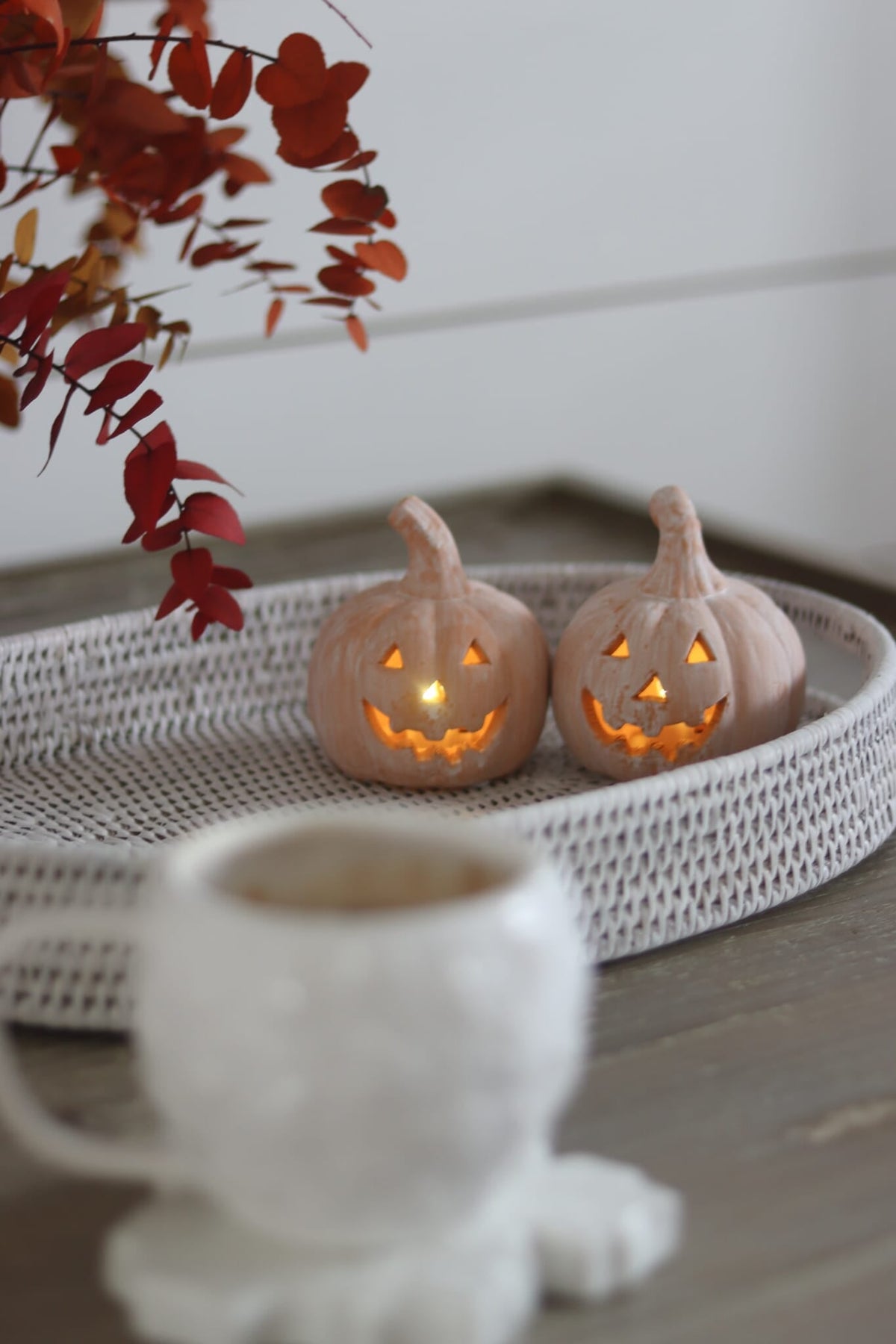 Set of 2 Jack O Lanterns - Small