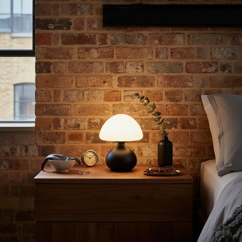 Mini Mushroom Bedside Lamp 19.5cm | 5V USB | 3-Colour LED