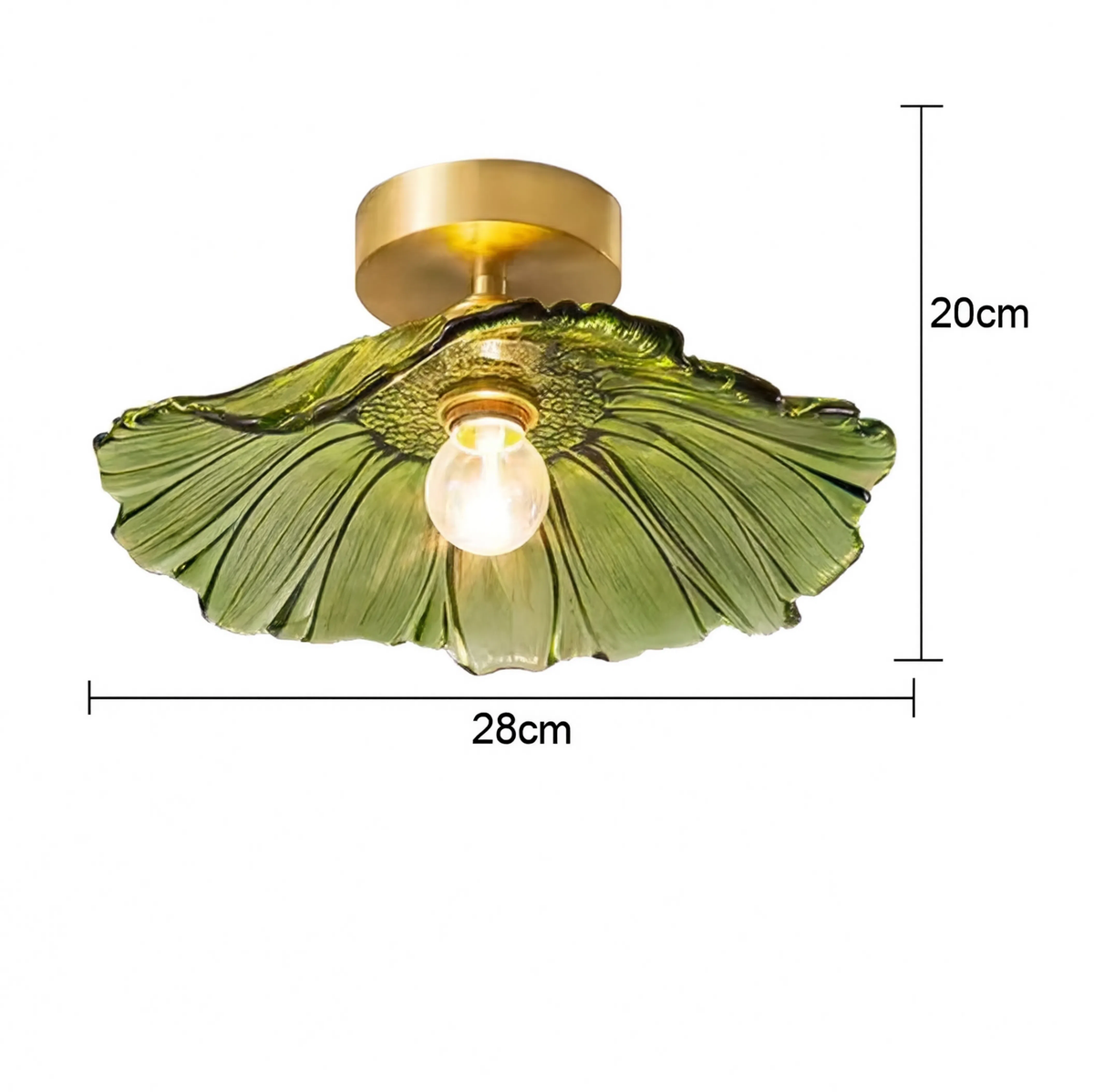 Vintage Flower Glass Pendant Light | 3 Colours | E27 Included