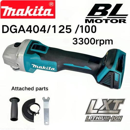 Makita 18V 100mm DGA404 Brushless Lithium Electric Angle Grinder Rechargeable