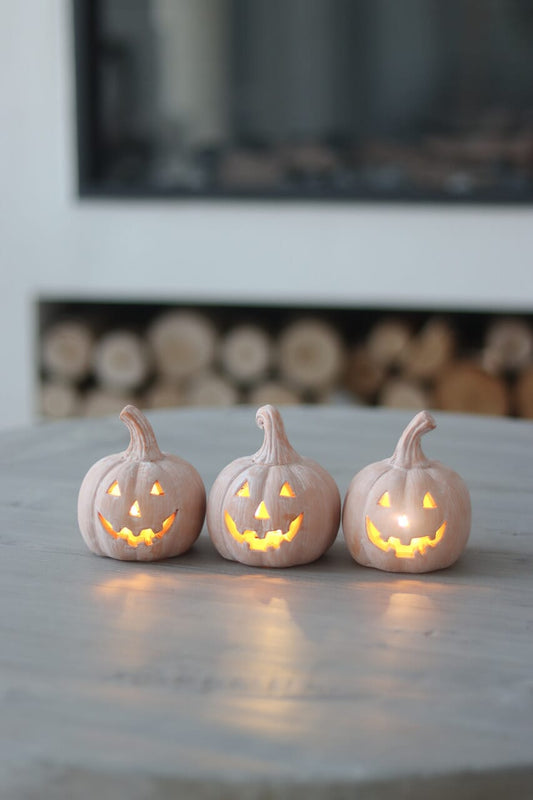 3 Mini Jack O Lanterns