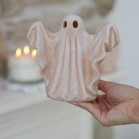 Set of 2 LED Spooky Ghosts – Terracotta
