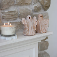 Set of 2 LED Spooky Ghosts – Terracotta