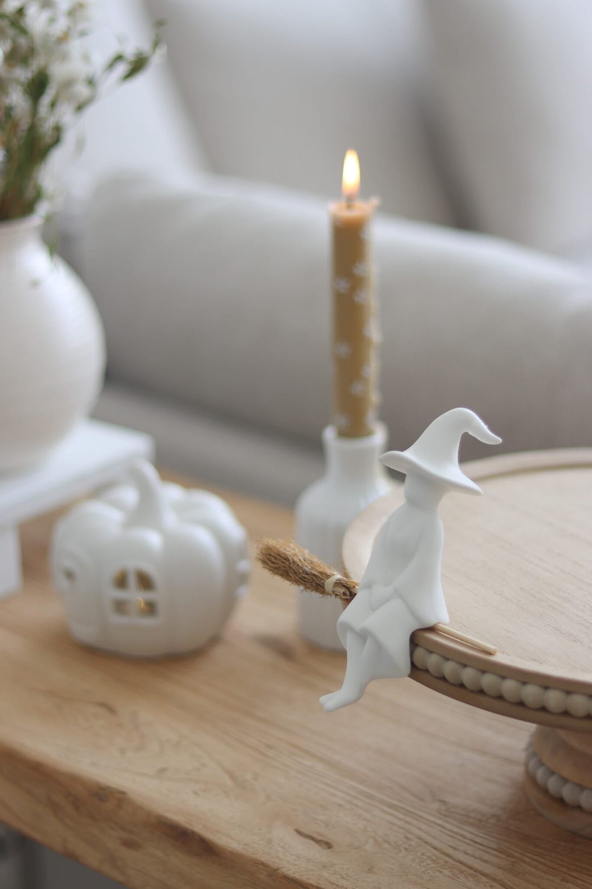 Shelf Sitting Witch - Broom