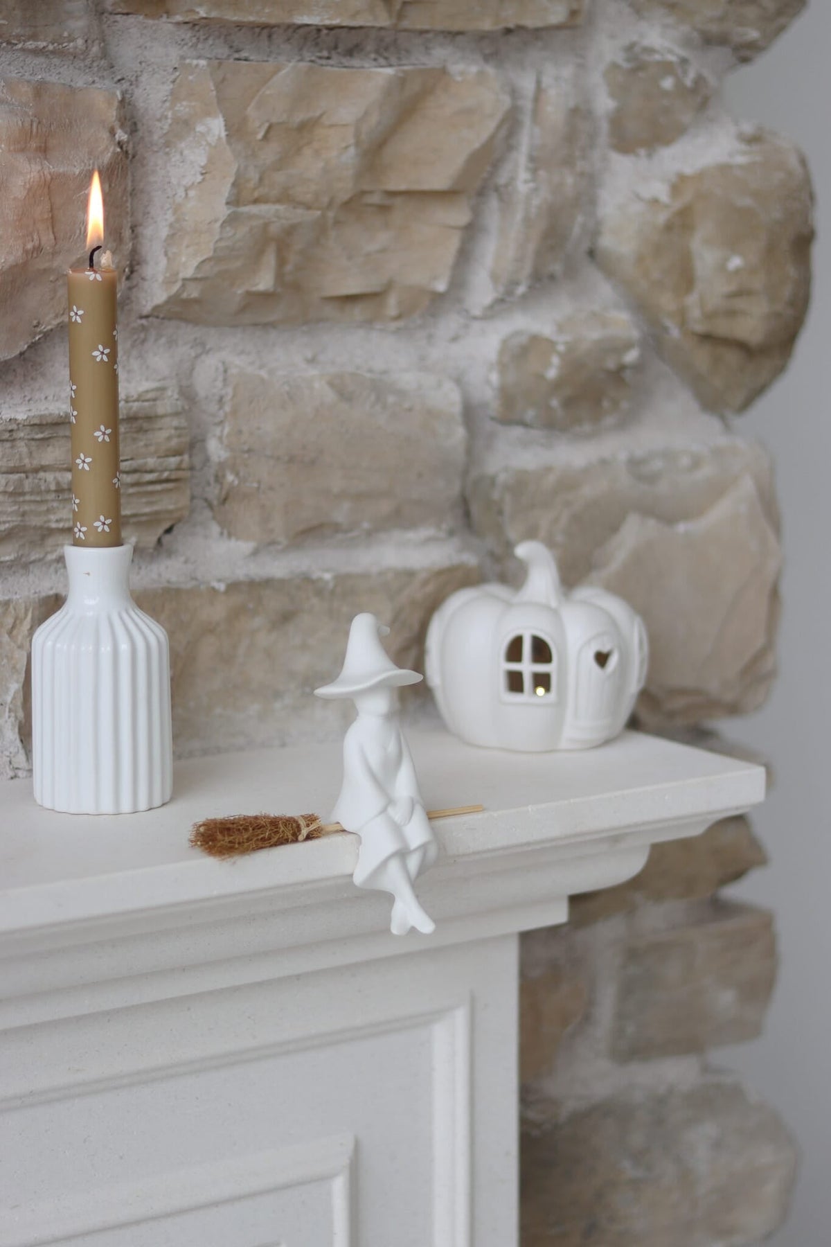 Shelf Sitting Witch - Broom