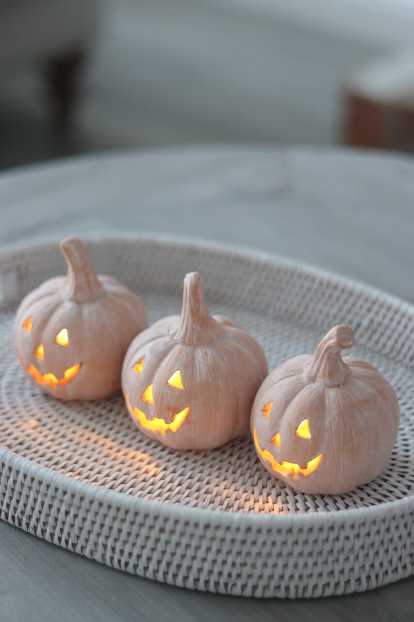 3 Mini Jack O Lanterns