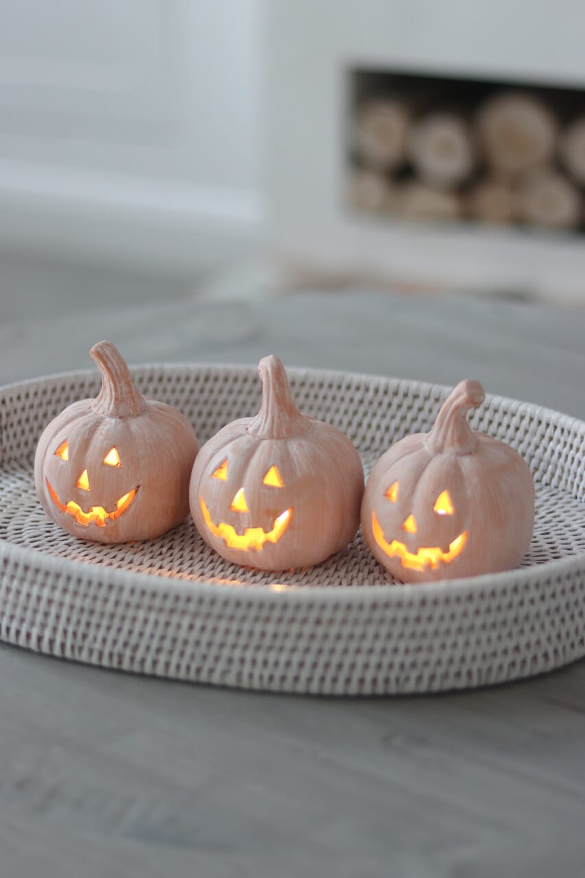 3 Mini Jack O Lanterns