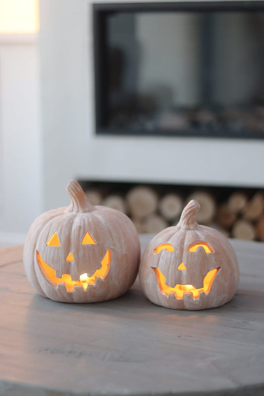 Set of Large Jack O Lanterns - DEFECT