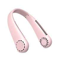 Neck Fan Rechargeable Wearable Bladeless Personal Fan for Travel Home Summer Pink|Home Decor|Figurines