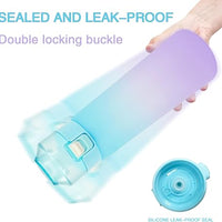 Air Water Bottle,650ML Scent Water Cup with 7 Flavour Pods,Leak Proof Sports Water Cup with Straw Suitable for Outdoor Sports