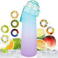 Air Water Bottle,650ML Scent Water Cup with 7 Flavour Pods,Leak Proof Sports Water Cup with Straw Suitable for Outdoor Sports