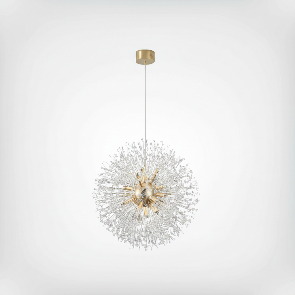 Dandelion Crystal Pendant Light | G9 | 60cm Sphere