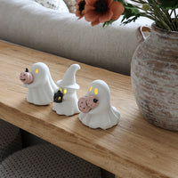 3 Assorted LED Ceramic Ghosts
