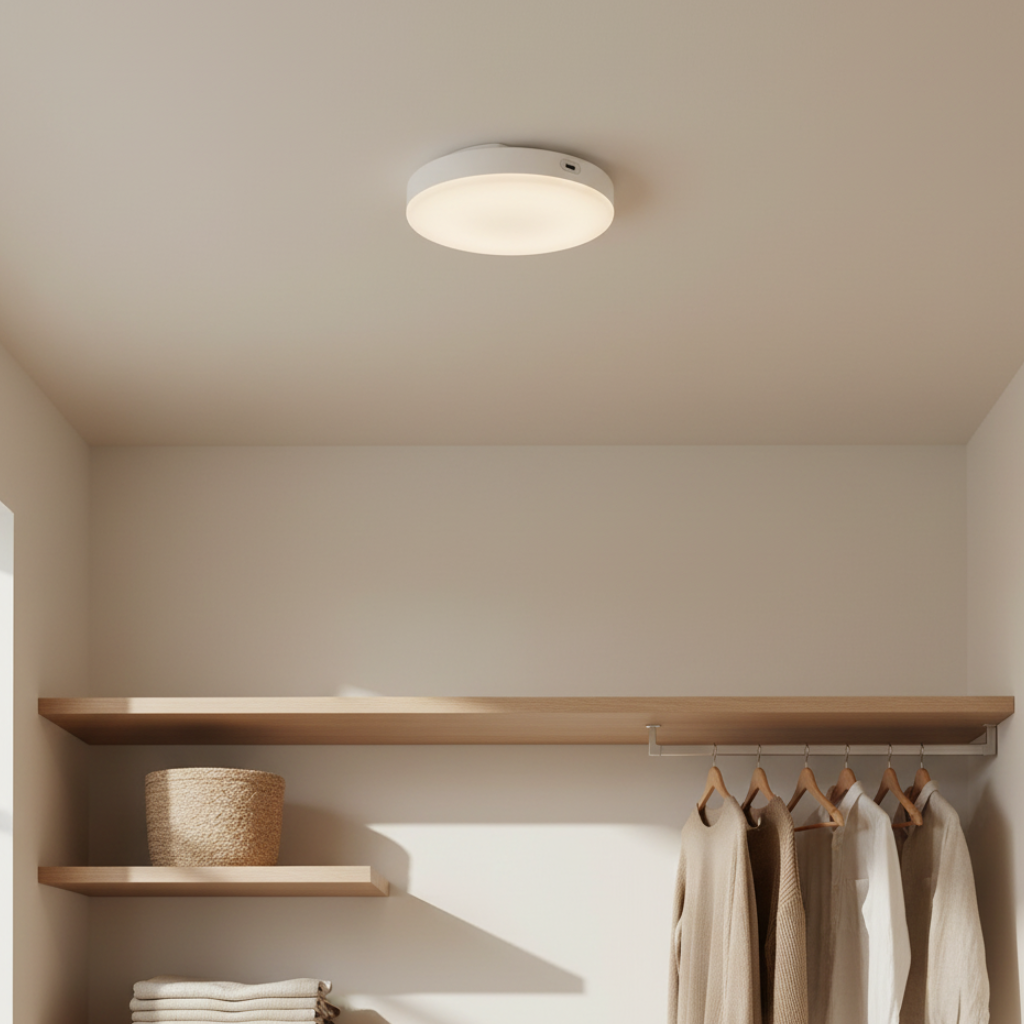 Battery Powered LED Ceiling Light | Motion Sensor, No Wiring