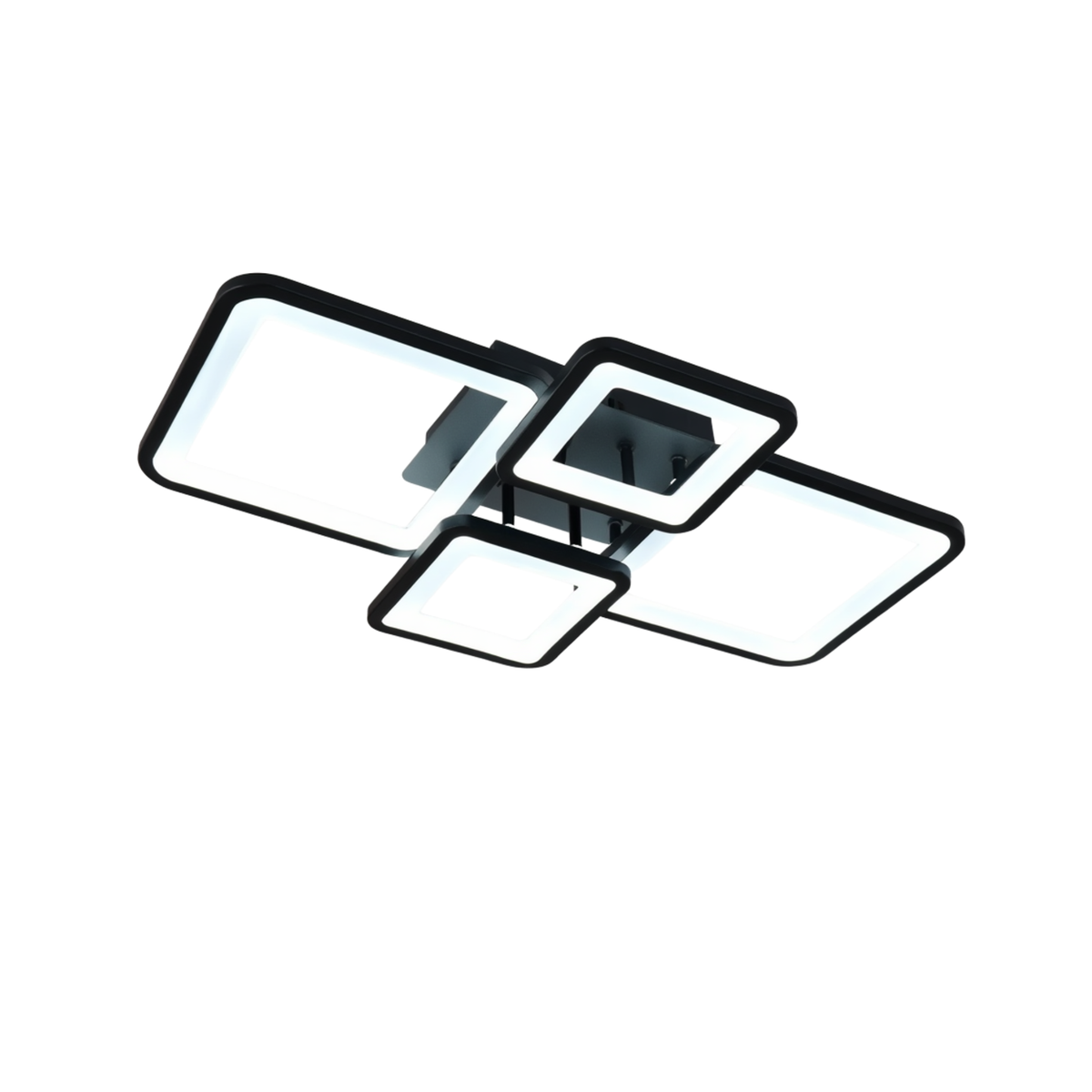 Black Square LED Ceiling Light | Dimmable | App & Remote