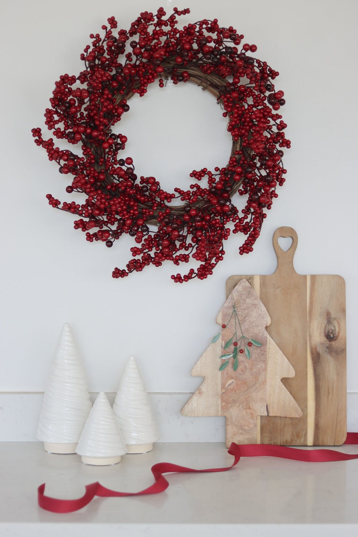 Christmas Wreath -  Red Winter Berries