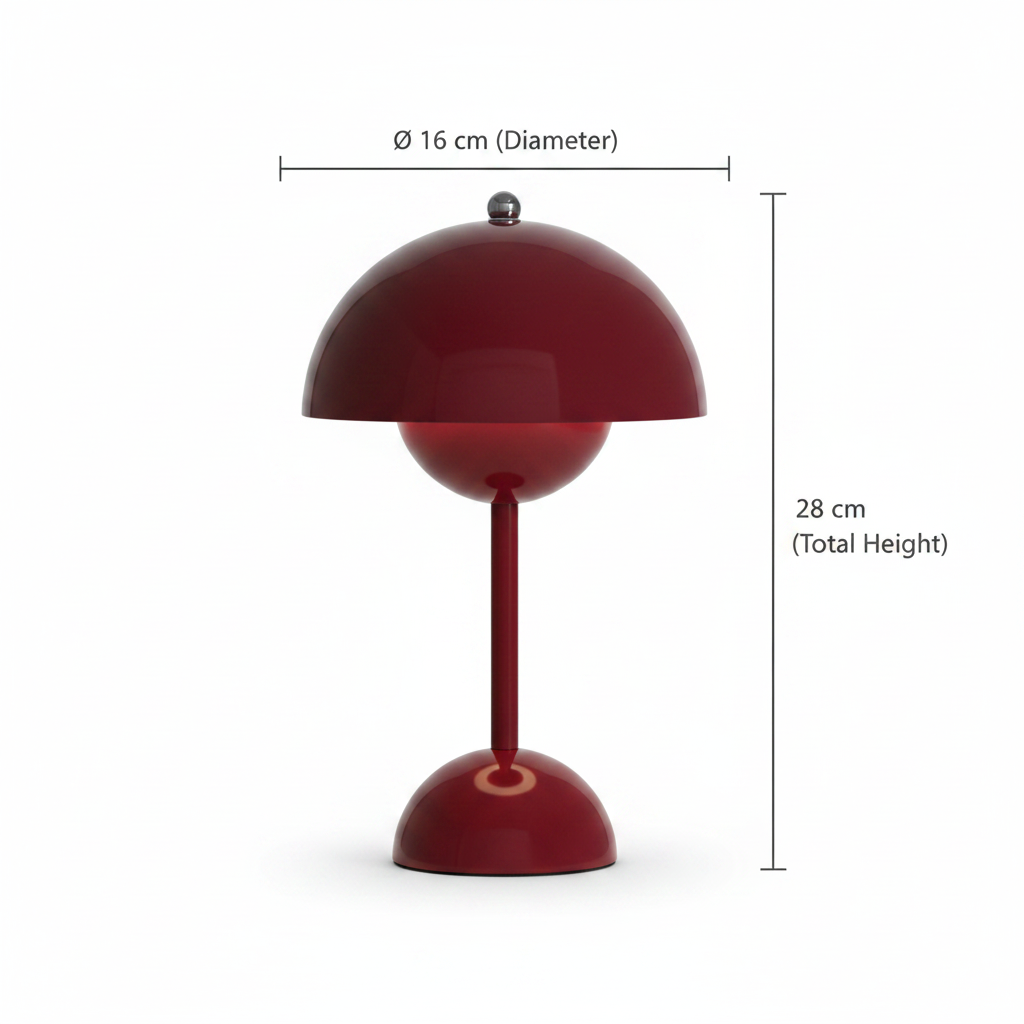 Cordless Flowerpot Table Lamp 28cm | USB-C | Touch Control