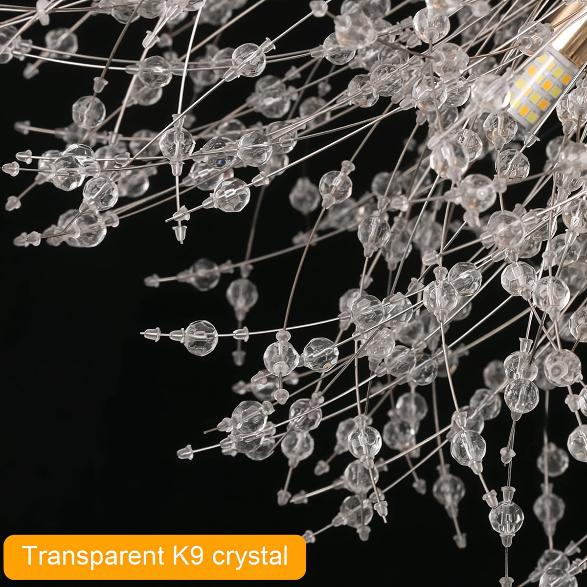 Dandelion Crystal Pendant Light | G9 | 60cm Sphere