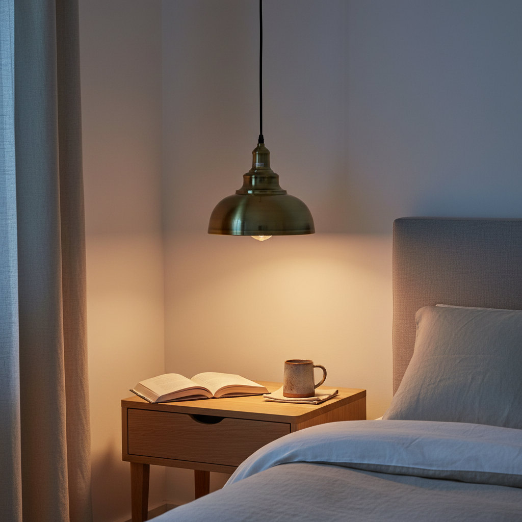 Gold Brass Dome Pendant Light | E27 Bulb Included