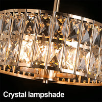 Gold K9 Crystal Pendant Light 30cm | E14