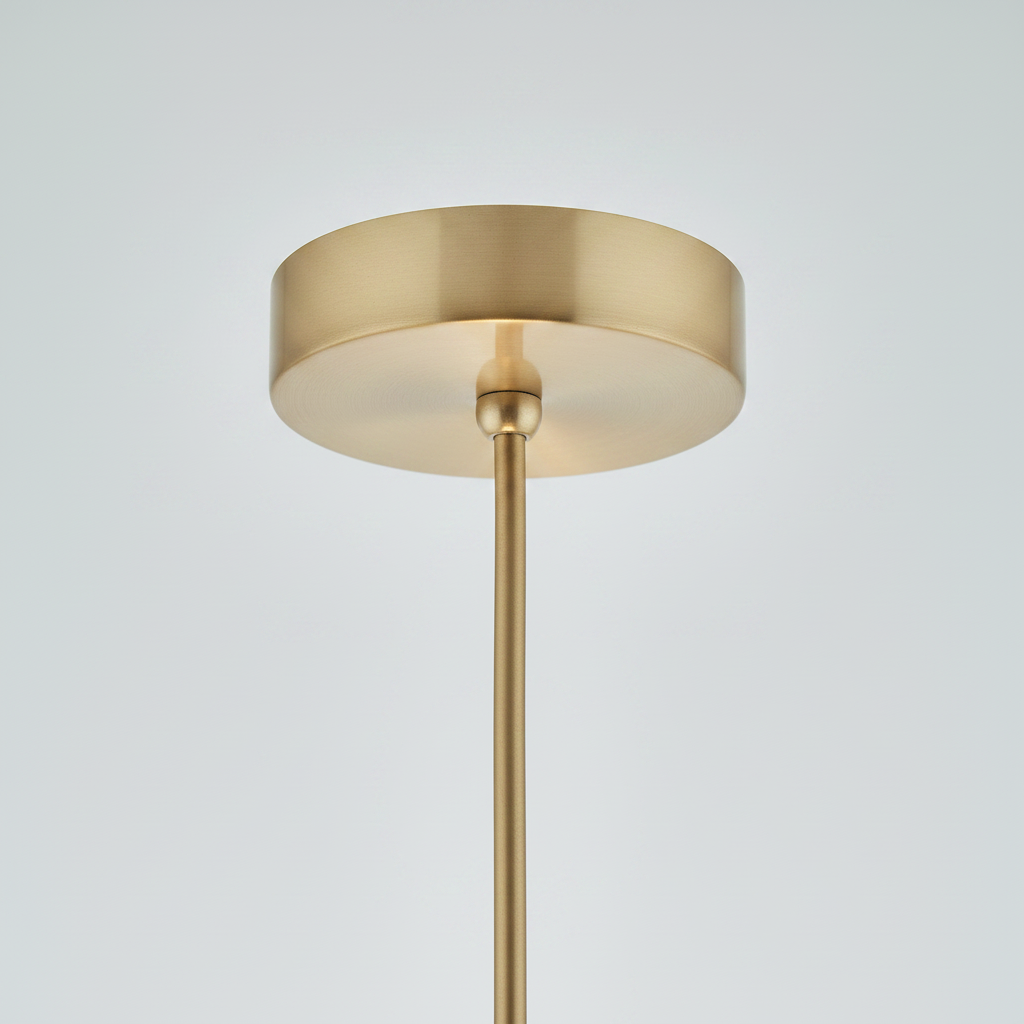 Gold Opal Glass Globe Pendant Light | Dimmable LED