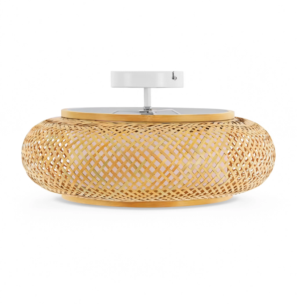 Handwoven Bamboo Rattan Ceiling Light 40cm | 3x E27 included