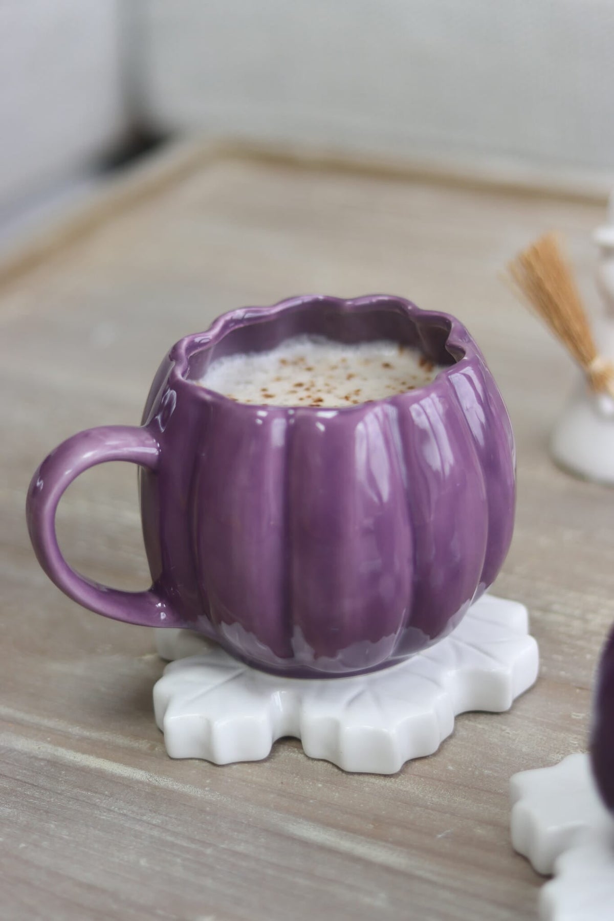Large Pumpkin Mug - Purple