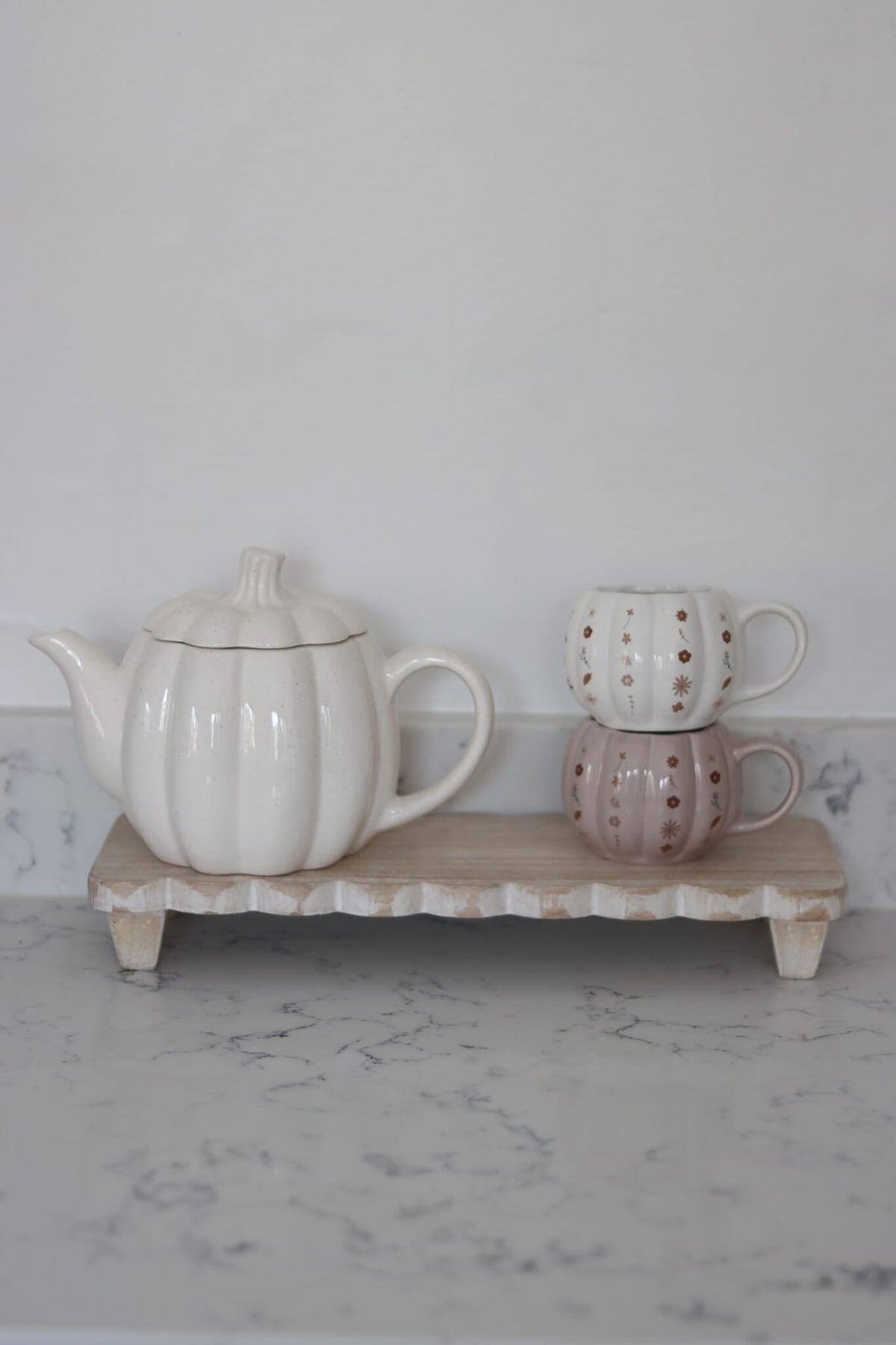 Pumpkin Tea Pot - Speckled
