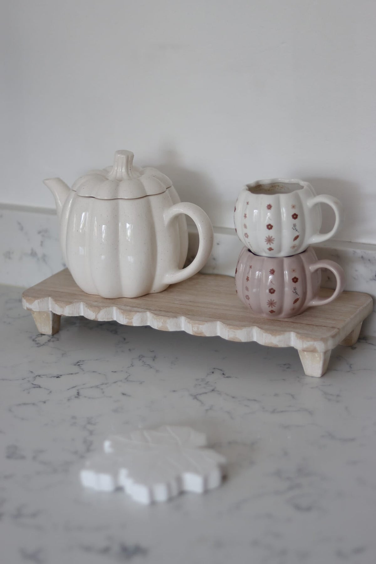 Pumpkin Tea Pot - Speckled