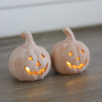 Set of 2 Jack O Lanterns - Small