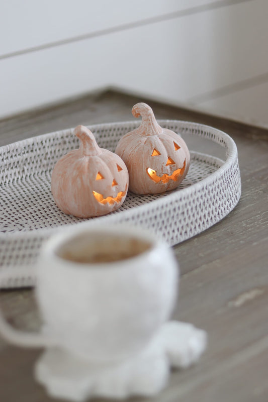 Set of 2 Jack O Lanterns - Small