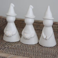 LED Ceramic Witches - Cauldron 3pc