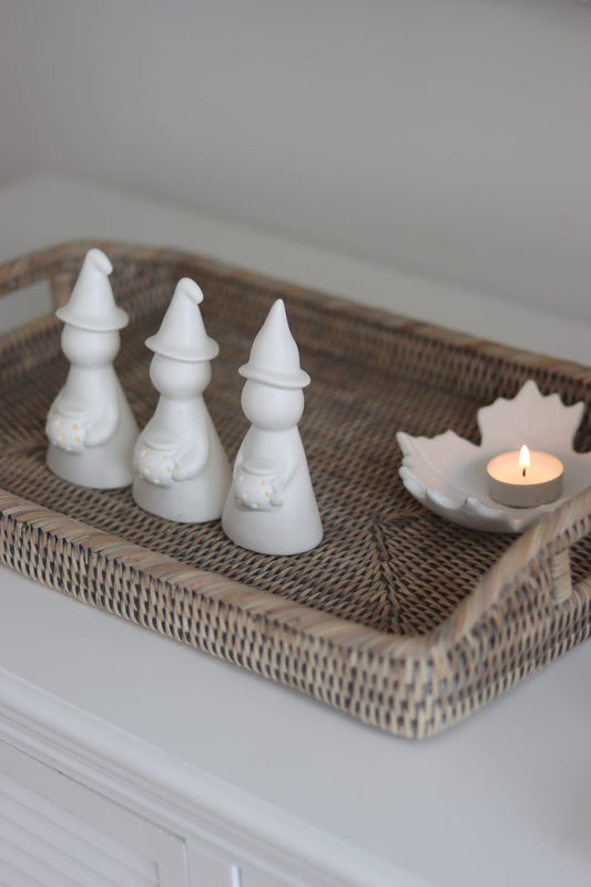 LED Ceramic Witches - Cauldron 3pc