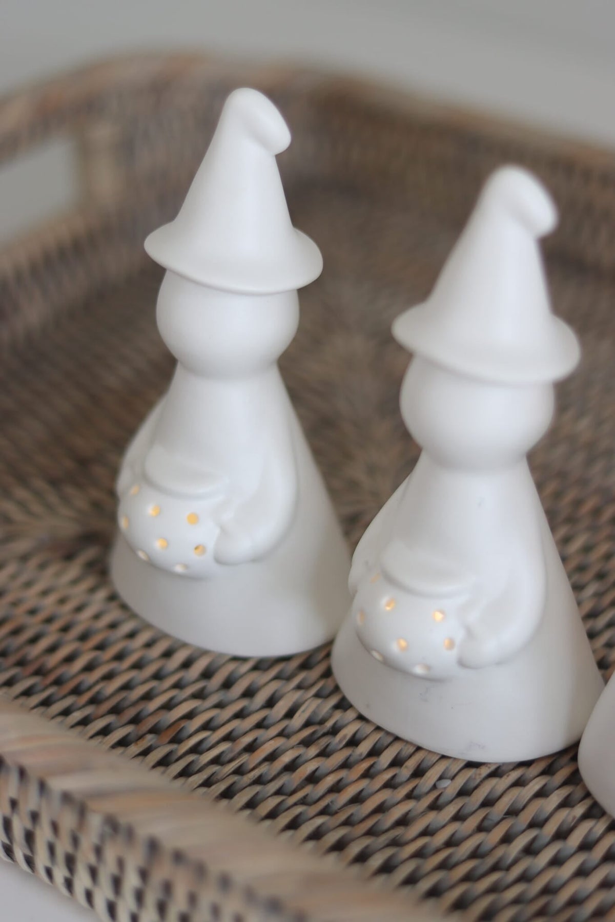 LED Ceramic Witches - Cauldron 3pc