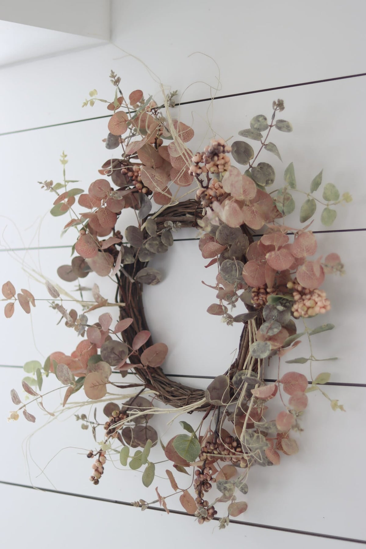 Light Eucalyptus Berries -  Autumn Wreath