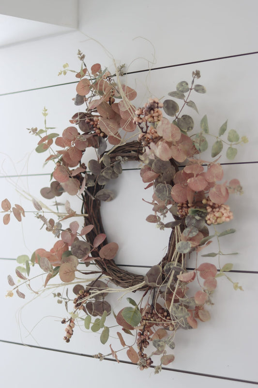 Light Eucalyptus Berries -  Autumn Wreath