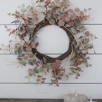 Light Eucalyptus Berries -  Autumn Wreath
