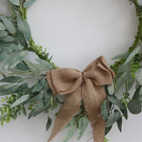 Christmas Wreath - Eucalyptus Bow
