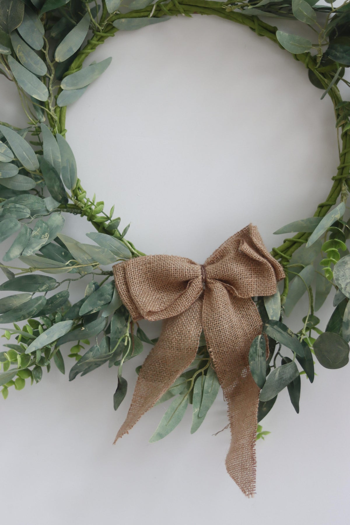 Christmas Wreath - Eucalyptus Bow