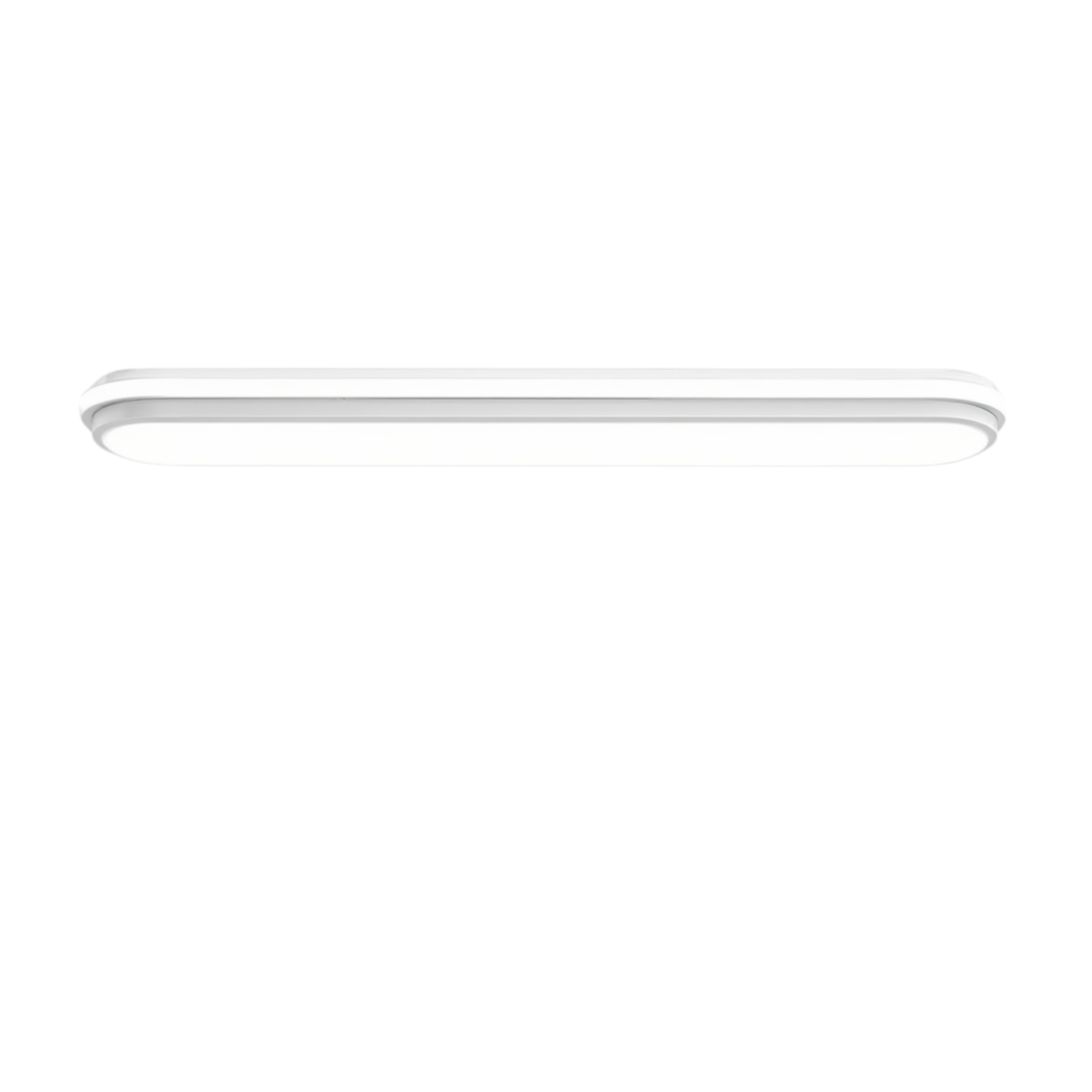 White Linear LED Ceiling Light 60 cm | Dimmable | Remote