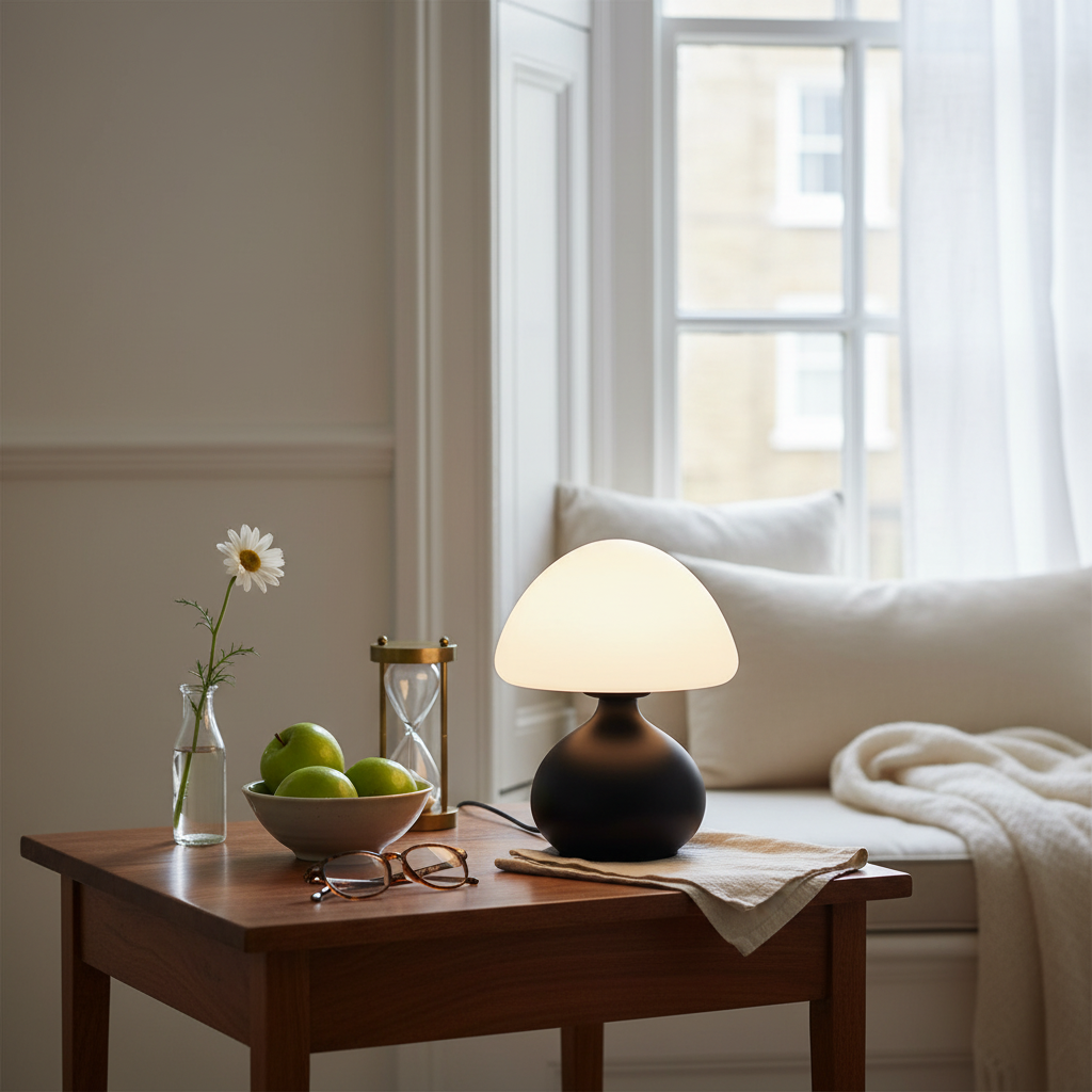 Mini Mushroom Bedside Lamp 19.5cm | 5V USB | 3-Colour LED
