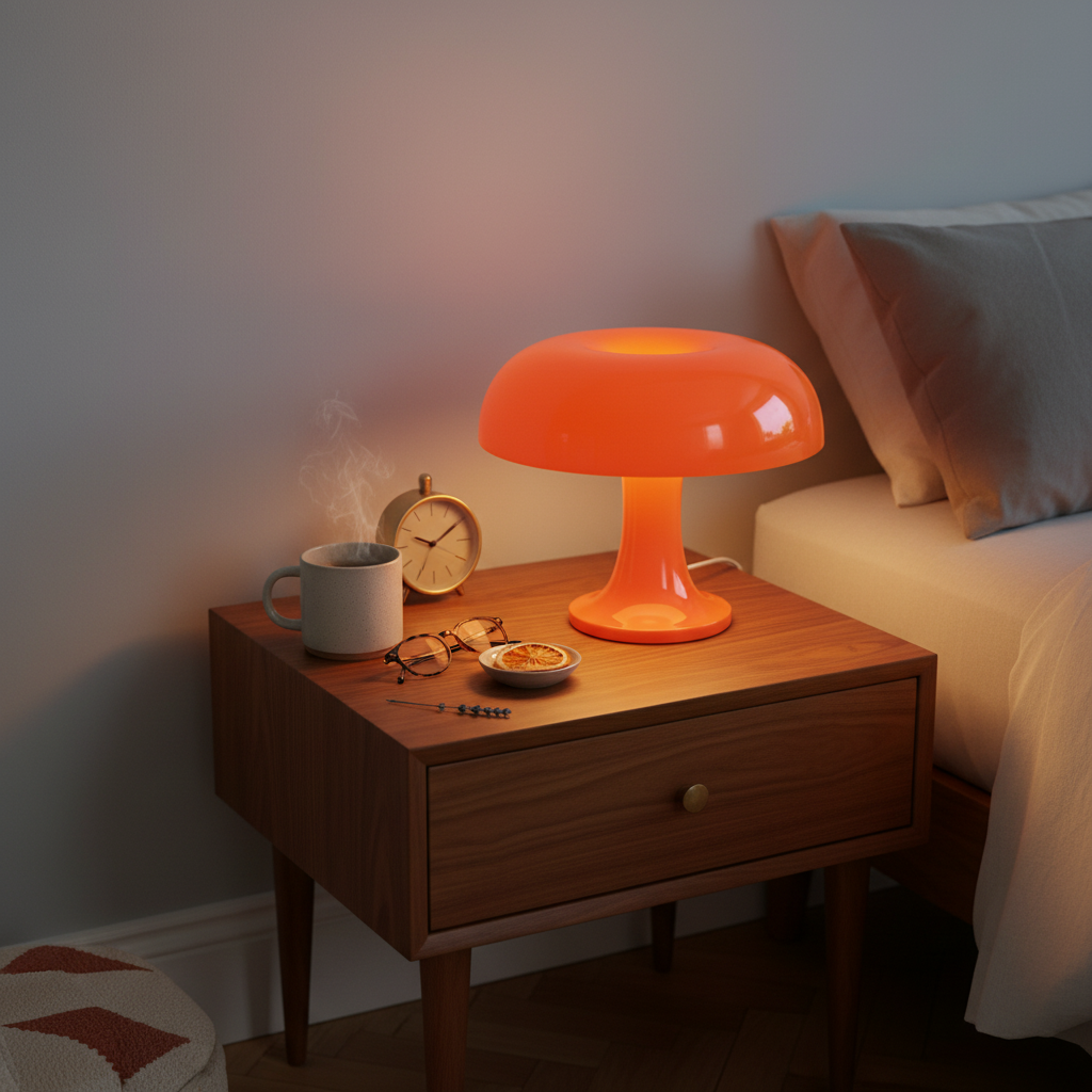 Mini Panton Mushroom Rechargeable Table Lamp 25cm | USB-C