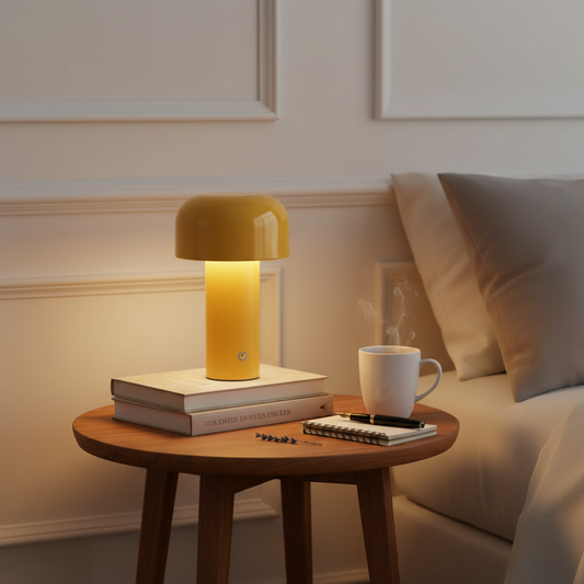 Portable Bellhop-Style Bedside Lamp 21cm | USB-C | 3-Colour LED
