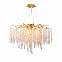 Gold Branch Crystal Chandelier 60cm | 8-Light G9