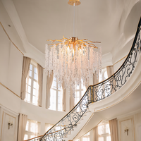 Gold Branch Crystal Chandelier 60cm | 8-Light G9