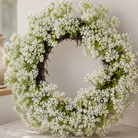 Queen Annes Lace Wreath - White